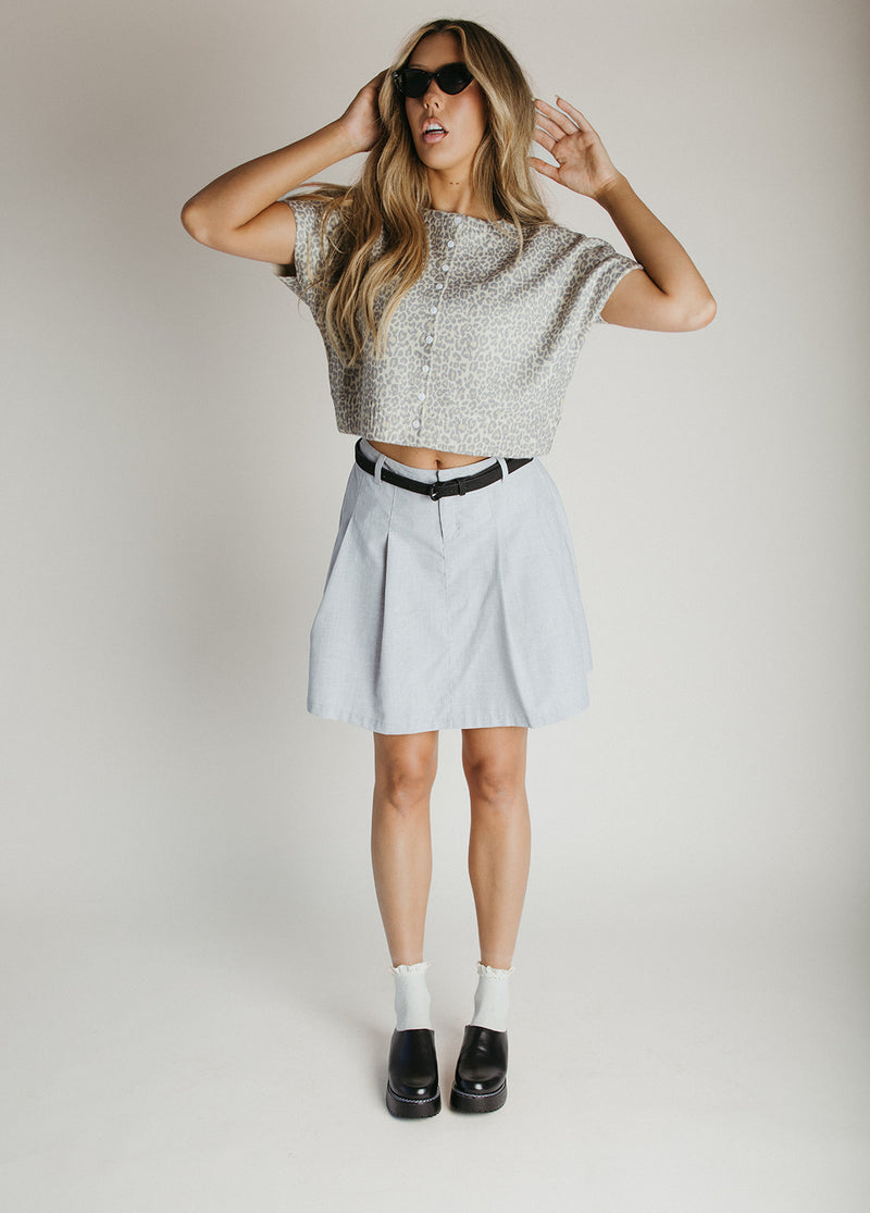 The Cartelli Button-Up Sweater in Leopard