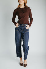 The Lorin Straight Barrel Jean in Navy