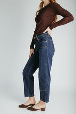 The Lorin Straight Barrel Jean in Navy