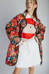 The Janice Quilted Jacket in Navy Floral