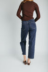 The Lorin Straight Barrel Jean in Navy
