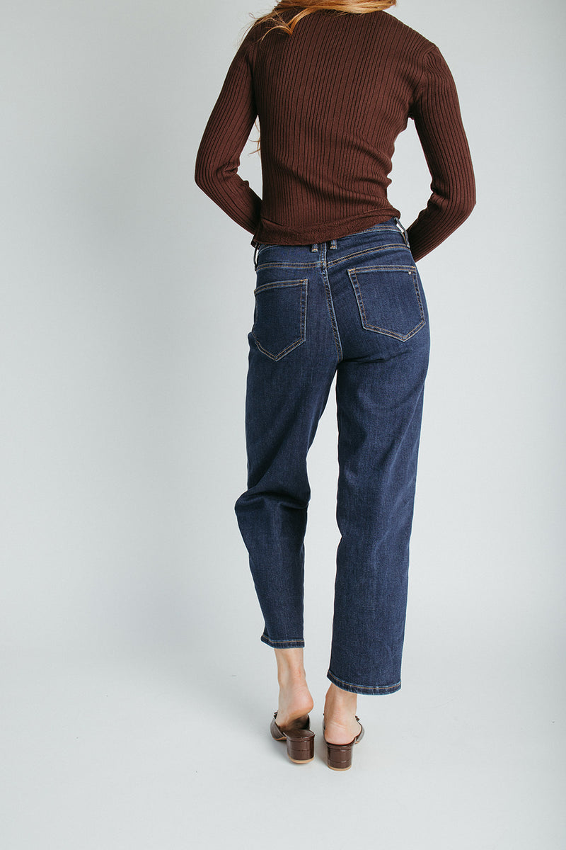 The Lorin Straight Barrel Jean in Navy