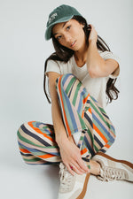 The Wallin Belted Pant in Striped Multi