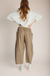 The Clarkston Textured Crop Pant in Olive