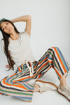 The Wallin Belted Pant in Striped Multi