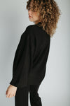 The Timo Knit Cardigan Set in Black
