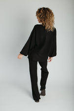 The Timo Knit Cardigan Set in Black
