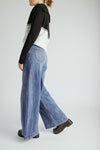 The Kaylee High Rise Slouchy Jean in Navy