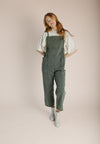 The Gianna Woven Overall in Hunter Green