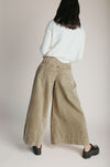 The Zargar Drawstring Denim Pant in Light Olive