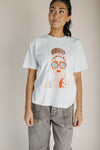 The Percy Vintage Graphic Tee in White