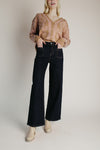 The Sainz Wide Leg Jean in Dark Mable