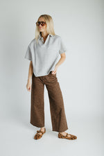 The Maren High Rise Crop Jean in Leopard