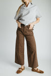 The Maren High Rise Crop Jean in Leopard
