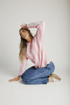 The Sharissa Striped Pullover in Pink Combo