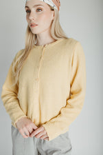 The Jori Knit Button-Up Cardigan in Butter