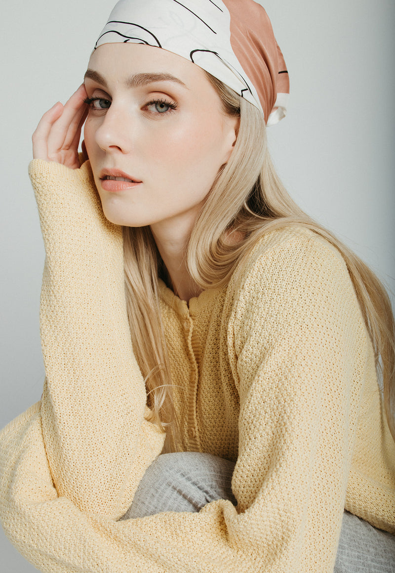 The Jori Knit Button-Up Cardigan in Butter