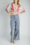 The Northampton Wide Leg Pant in Medium Wash