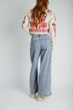 The Northampton Wide Leg Pant in Medium Wash
