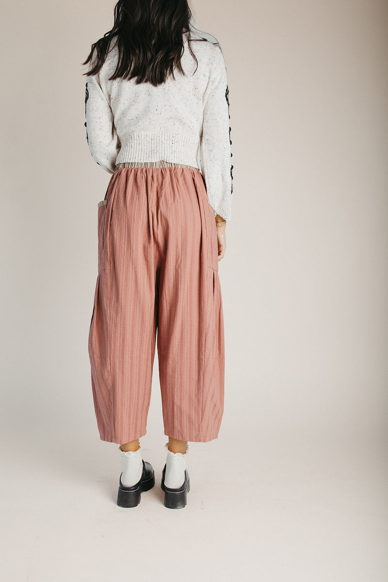 The Clarkston Textured Crop Pant in Rust