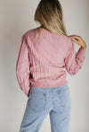 The Kaisa Crew Neck Sweater in Mauve