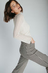 The Novi Long Sleeve Lace Blouse in Cream
