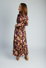The Bulloch Wrap Midi Dress in Fig Blossom