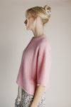 The Wilcox Boxy Button-Up Cardigan in Pink