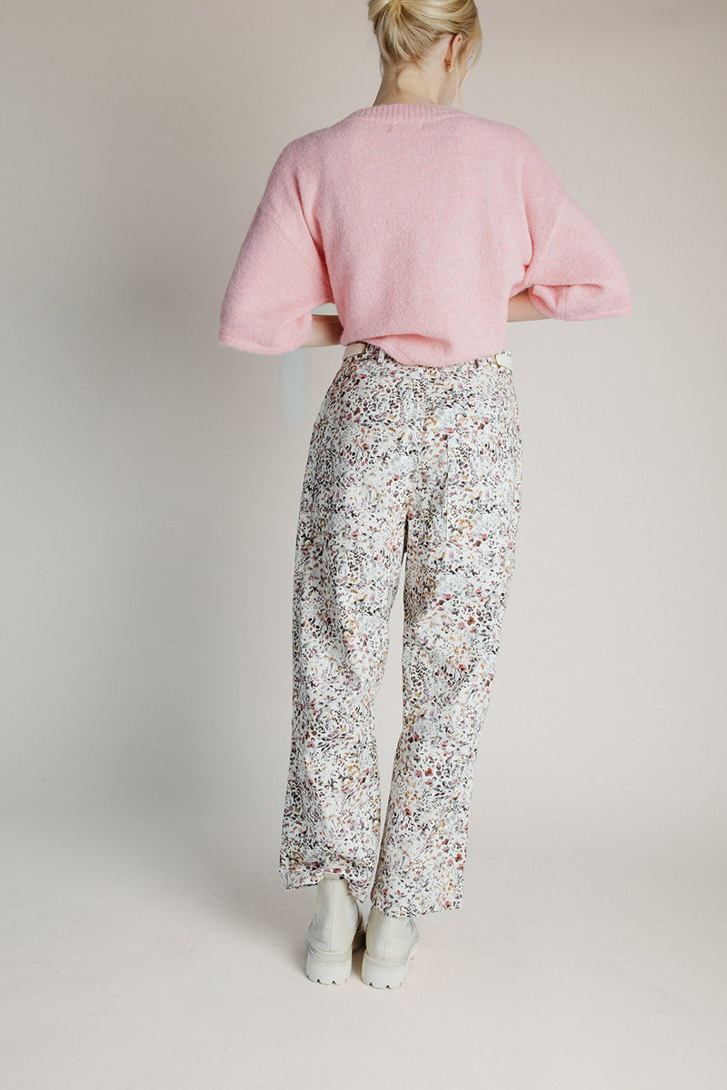 The Ashlin Printed Pant in Wild Flowers