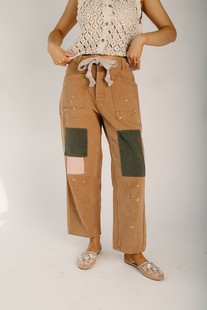 The Gaston Painted Rope String Jean in Camel – Piper & Scoot