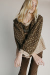 The Teddy Mix Patterned Blouse in Olive