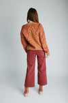 The Jepson Patterned Sweater in Ginger + Red