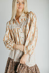 The Rosco Patterned Dress in Brown