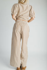 The Burke Striped Set in Brown
