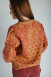 The Jepson Patterned Sweater in Ginger + Red