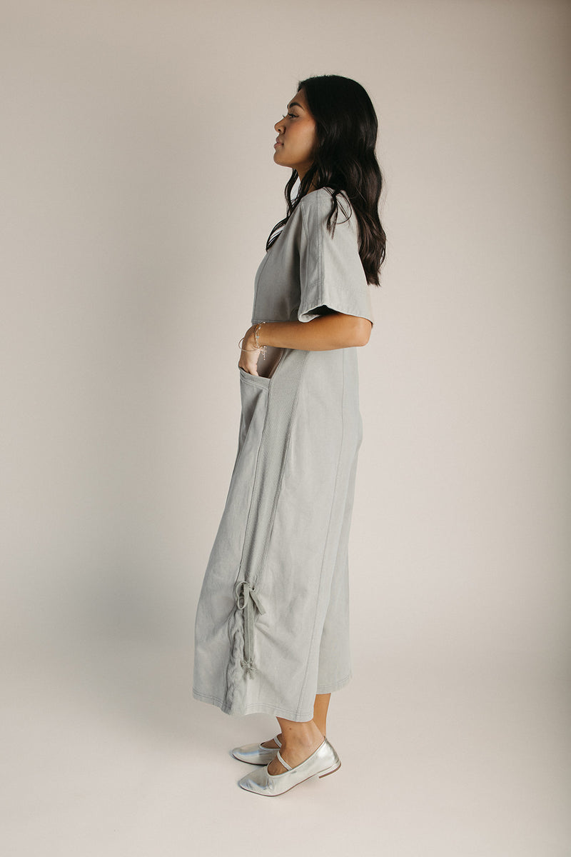 The Wardell Washed Knit Jumpsuit in Olive