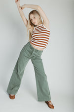 The Jenny Wide Leg Jean in Forest (PRE-ORDER: SHIPS MID SEPTEMBER)