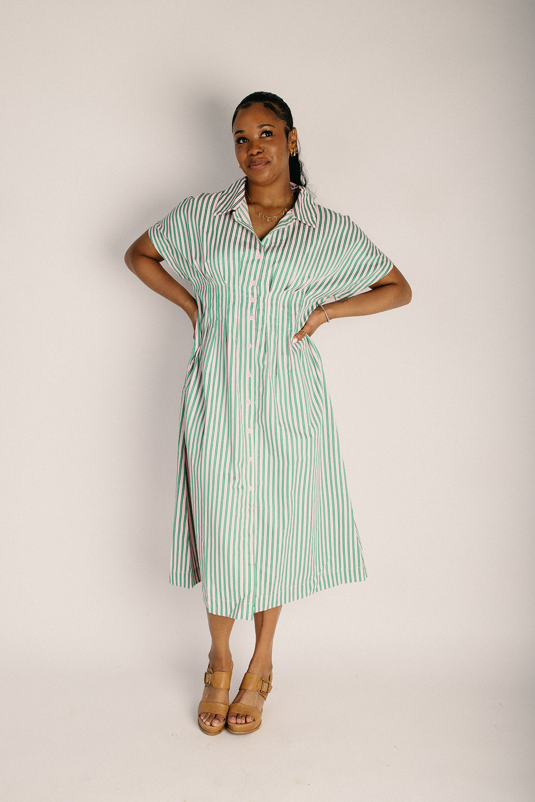 slim fit dress slacks Into The Blue Maternity & Nursing Dress main image 0