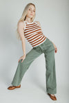 The Jenny Wide Leg Jean in Forest (PRE-ORDER: SHIPS MID SEPTEMBER)