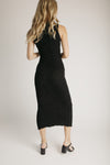 The Amberlyn Sleeveless Sweater Dress in Black