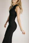 The Amberlyn Sleeveless Sweater Dress in Black
