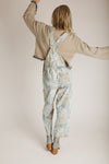 The Warner Boho Print Overall in Taupe Multi