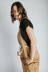 The Danny Corduroy Overall in Vintage Brown