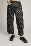 The Clausen Polka Dot Pant in Black Combo