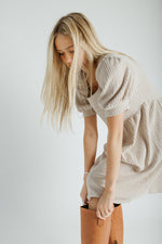 The Adley Knit Midi Dress in Sand