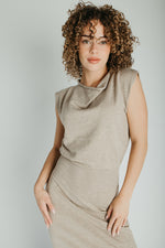 The Perrins Sweater Midi Dress in Oatmeal