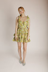 The Wynn Floral Mini Dress in Kiwi