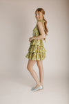 The Wynn Floral Mini Dress in Kiwi