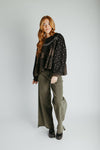 The Teddy Mix Patterned Blouse in Black