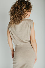 The Perrins Sweater Midi Dress in Oatmeal